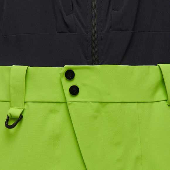 Black Diamond Recon Stretch Pro Bib Bibs Ski Snow Mens M Lime Forest Green $525 - Picture 5 of 6